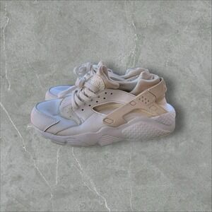 Nike Air Huarache Shoes Kids Size 6.5Y White Triple White 654275-110 Sneakers